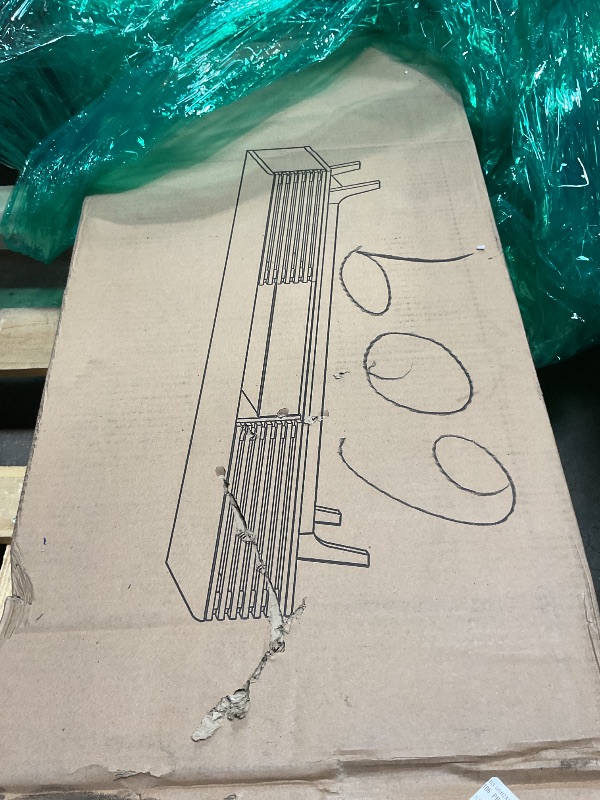 Photo 1 of ***FOR PARTS ONLY/NON-FUNCTIONAL*** Modway Render 70" Mid-Century Modern Low Profile Entertainment TV Stand, 70 Inch, Walnut Walnut