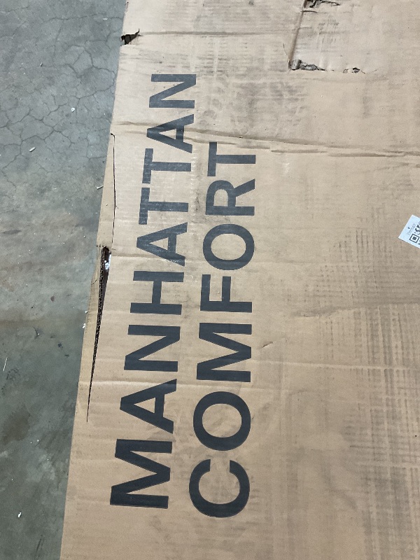 Photo 1 of **PARTIAL SET BOX 1 OF 2 ** Manhattan Comfort Cornelia 2-Piece Modern Storage Cabinet with Doors and Shelves 1.0 & 2.0 – Free Standing Wardrobe Closet Set with 11 Adjustable Compartments – Tall Armoire for Bedroom, Grey