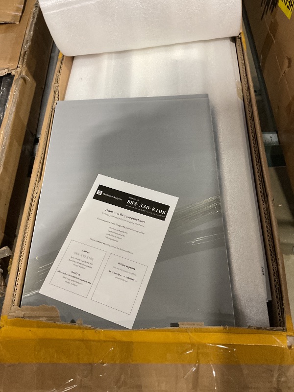 Photo 1 of **MISSING 2ND BOX ONLY BOX 1 OF 2 ** DWVO 5x4ft Resin Outdoor Storage Shed with Floor, Large Waterproof Lockable Storage Shed with Window, Plastic Outside Tool Storage for Garden, Backyard, Patio, Lawn (Gray)