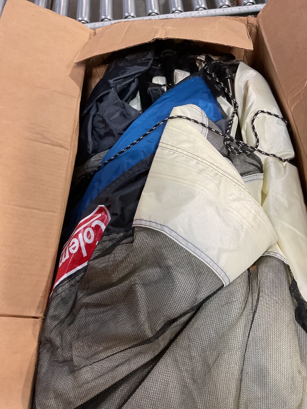 Photo 1 of **FOR PARTS ONLY HAS AN ASSEMBLY DAMAGED PIECE** Coleman 4/6/8/10 Person Instant Camping Tent with 1-Minute Setup, Large Family Tent with Pre-Attached Poles, Air Vent, & Carry Bag, Sets Up in About 60 Seconds