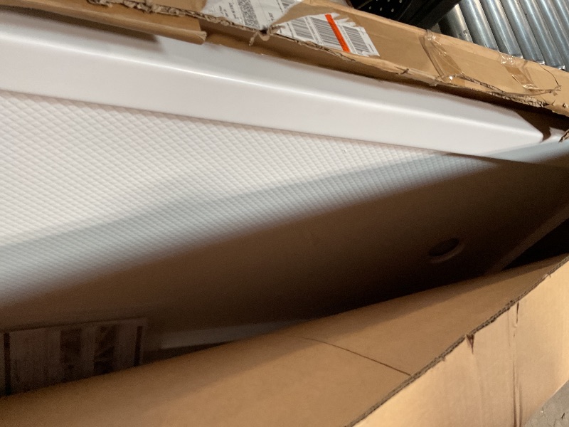 Photo 1 of *****FOR PARTS/ HAS DAMAGES***** DreamLine SlimLine 32 in. D x 60 in. W x 2 3/4 in. H Left Drain Single Threshold Shower Base in White, DLT-1132601