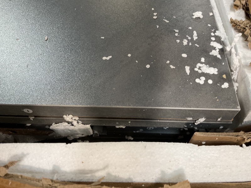 Photo 1 of 1 of 2 boxes*** AOXUN 80-in W Gray TV Stand with LED Flat wall Electric Fireplace with Remote Control Included