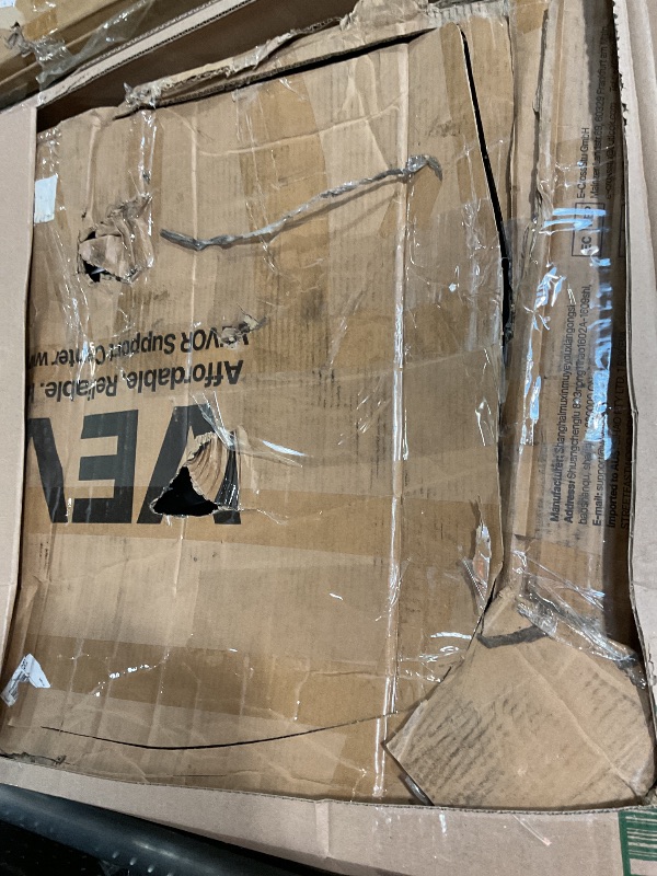 Photo 1 of **Missing Hardware, Motor, and leg pieces Also has Some damage to Desktop** VEVOR L Shaped Standing Desk 71 x 71 inch, 3 Memory Height Adjustable, Electric Corner Standing Desk with Dual Motor, 2 Hooks & Cable Hole, Heavy Duty Carbon Steel Sit Stand Compu