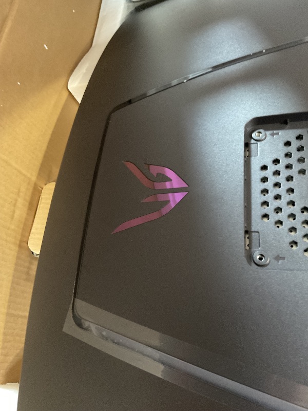 Photo 1 of **FOR PARTS ONLY/DAMAGED DISPLAY (BLINKS)** LG 45GX950A-B 45-inch Ultragear 5K2K WUHD (5120 x 2160) OLED Curved Gaming Monitor, Dual-Mode, 165Hz, 0.03ms, NVIDIA G-Sync, AMD FreeSync Premium Pro, HDR True Black 400, USB Type-C 90W, DP2.1, Black