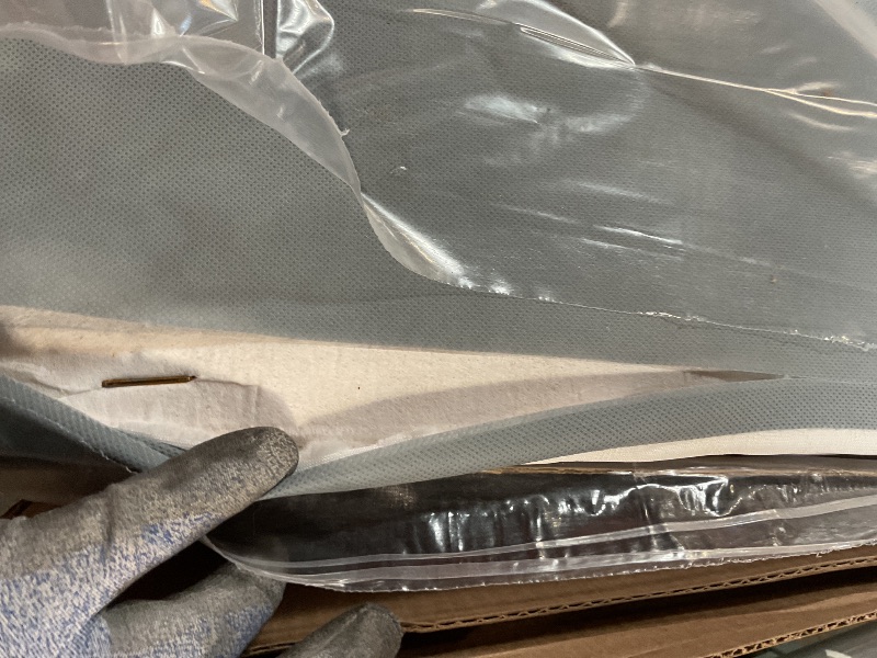 Photo 1 of ****INCOMPLETE SET/ MISSING OTHER ASSEMBLY PIECES/Minor cut **** Nutan, 8-Inch Sturdy Wood Box Spring for Mattress Support - Durable and Fully Assembled, Natural Wood Foundation for California King(Fold), White