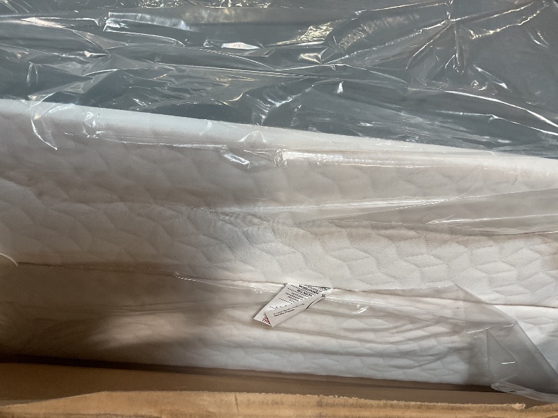 Photo 1 of ****INCOMPLETE SET/ MISSING OTHER ASSEMBLY PIECES/Minor cut **** Nutan, 8-Inch Sturdy Wood Box Spring for Mattress Support - Durable and Fully Assembled, Natural Wood Foundation for California King(Fold), White