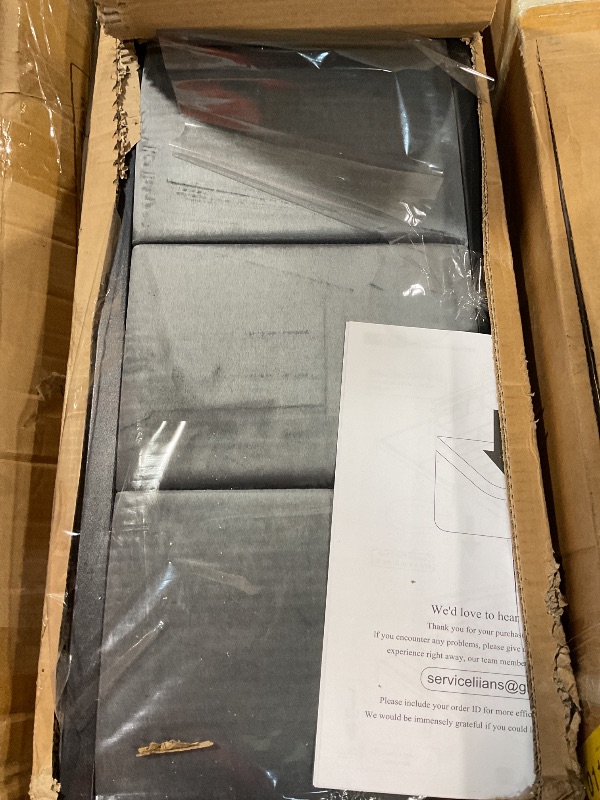 Photo 1 of ***FOR PARTS ONLY/ BROKEN PIECES *** Liians Queen Size Bed Frame with 2-Tier Storage Shelves Headboard, Platform Bed with Charging Station, LED Lights No Box Spring Needed Noise Free