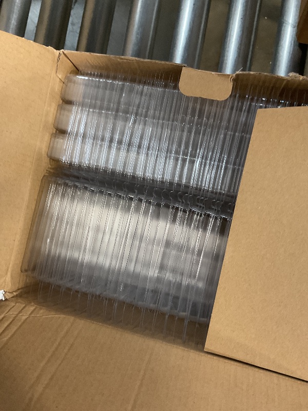 Photo 1 of 150 Packs Wax Melt Clamshells Molds, Clear Empty Plastic Cube Tray for Wickless Tarts Candles (Clear).