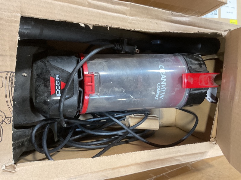 Photo 1 of **UNTESTED UNKNOWN DAMAGES*** Bissell CleanView Compact Upright Vacuum, Fits in Dorm Rooms & Apartments, Lightweight with Powerful Suction and Removable Extension Wand, 3508