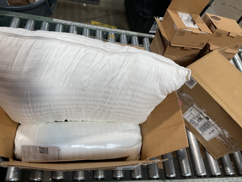 Photo 1 of * ONE LIGHTLY USED, ONE NEW UNOPENED * Beckham Hotel Collection Bed Pillows Standard/Queen Size Set of 2 - Original Soft Down Alternative Pillow for Sleeping - Soft Support for Back, Stomach or Side Sleepers