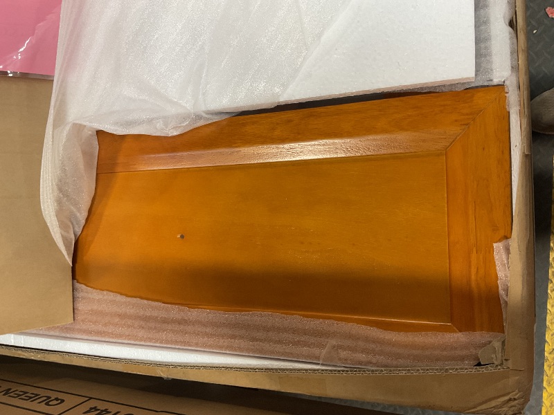 Photo 1 of *** NOT IN A BOX/ INCOMPLETE SET/ MISSING ASSEMBLY PIECES BOX 1 OF 2 **** AFI, Santa Fe Queen Murphy Bed Chest with 6" Mattress & Built-in USB Charger, Light Toffee