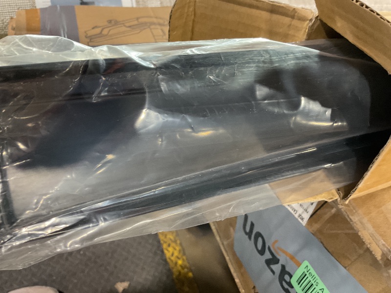 Photo 1 of ****MISSING ASSEMBLY PIECES****** EXF Offset Linear Shower Drain 60 Inch Matte Black with Reversible Tileable Drain Grate, Brushed Stainless Steel Rectangle Shower Floor Drain with Hair Catcher, Adjustable Feet