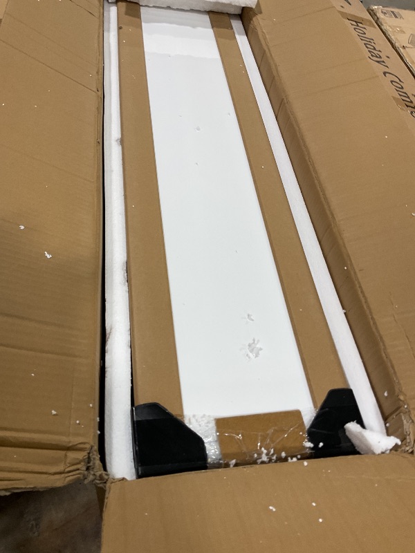 Photo 1 of **POSSIBLY MISSING ASSEMBLY PIECES UNKNOWN DAMAGES OR MISSING PIECES/UNTESTED** FloatiCasa Floating TV Stand, 70IN Fully Assembled Hign Gloss Wall Mounted TV Console with Flip-Down Door & Drawers for Livingroom, Bedroom