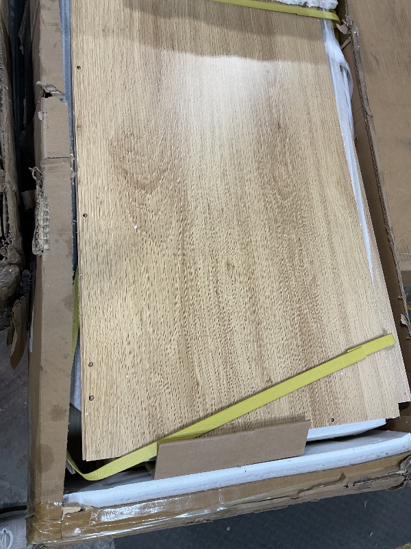 Photo 1 of **FOR PARTS ONLY/ DAMAGED PIECES*** GarveeHome Sideboard Buffet Cabinet with 4 Glass Doors, 55 in Buffet Table Coffee Bar Wine Bar Display Cabinet for Kitchen Dining Room, Living Room (Natrual, Glass with 4 Doors)