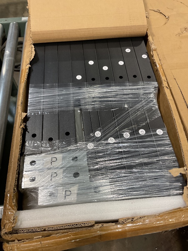 Photo 1 of ***INCOMPLETE SET/ POSSIBLY BOX 1 OF 4 *** Bellemave Triple Bunk Bed for Kids, Detachable Twin Over Twin Over Twin Metal Bunk Bed with Guardrails, Ladder & Storage, Converts to 3 Separate Twin Beds, Easy to Assemble (3 Bunk Beds for Kids)