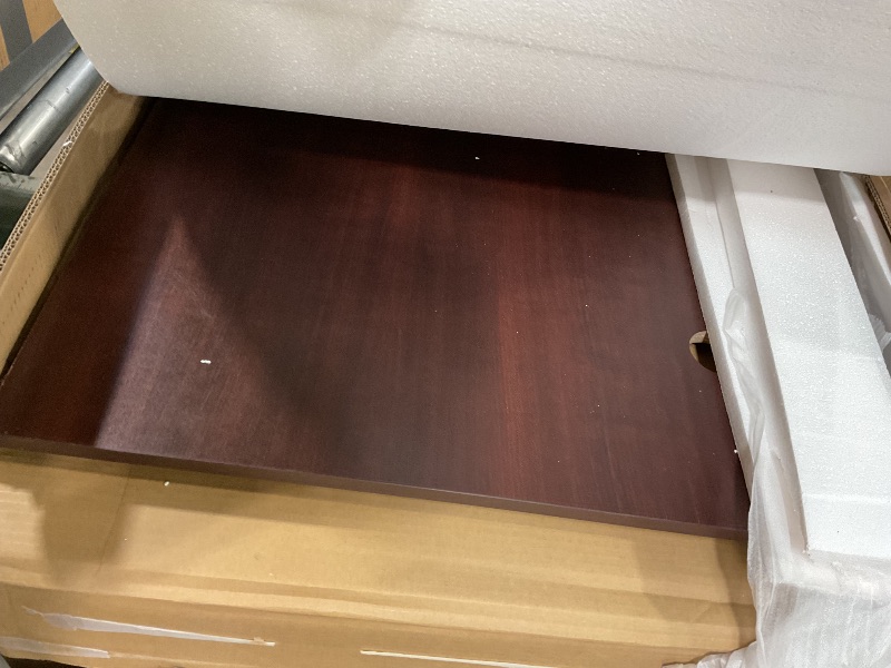 Photo 1 of 2 boxes, loose hardware *** Sauder Palladia L-Shaped Desk, Select Cherry Finish