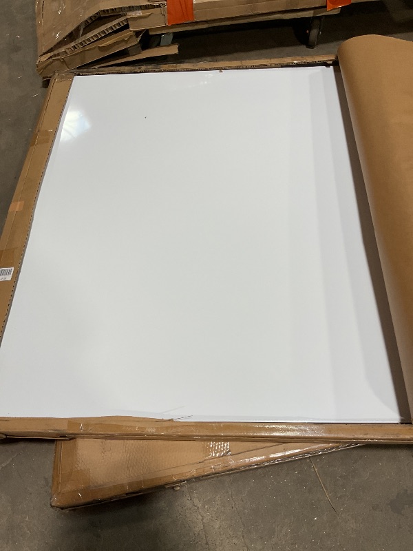 Photo 1 of ****POSSIBLY FOR PARTS /UNTESTED**** Wingwise Large Glass Dry Erase Board, 96 x 48 Inches Magnetic Glass Whiteboard for Wall, 8' x 4' Frameless Board for Office, Home, School