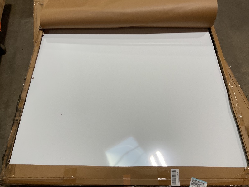 Photo 1 of ****POSSIBLY FOR PARTS /UNTESTED**** Wingwise Large Glass Dry Erase Board, 96 x 48 Inches Magnetic Glass Whiteboard for Wall, 8' x 4' Frameless Board for Office, Home, School