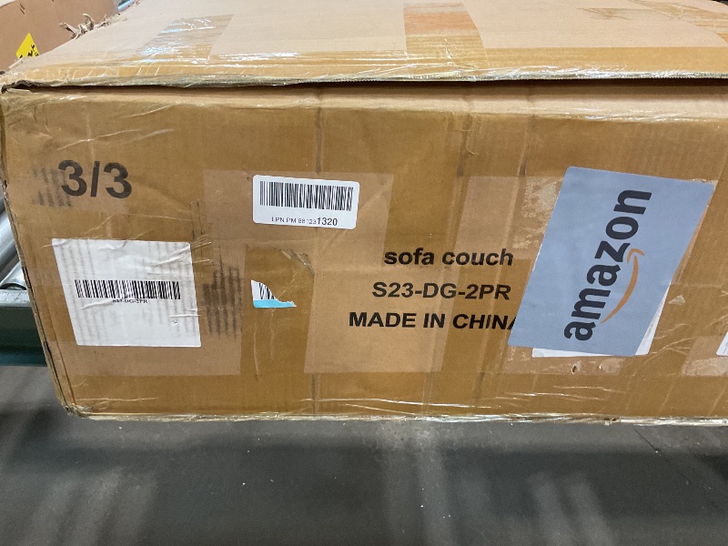 Photo 1 of **PARTIAL SET/SEE PHOTOS**Vipbear Modular Sectional Sleeper Sofa with Pull Out Bed, Chenille L Shaped Sectional Sofa with USB Ports/Adjustable Backrest/Storage Seats, Tool-Free Assembly, Couches for Living Room Dark Grey