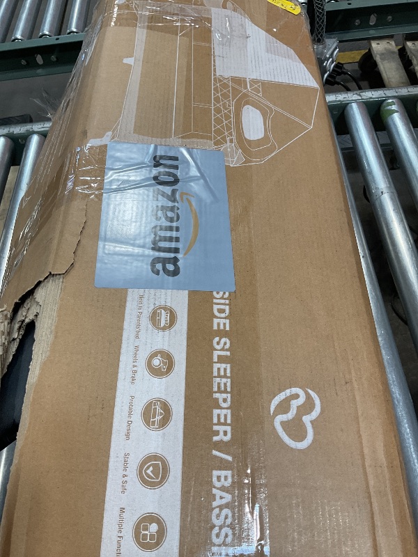 Photo 1 of **PICTURE FOR REFERENCE**Baby Bassinet, Baby Basinet Bedside Sleeper, Easy to Fold Portable Crib Side Bassinet 2025new Style Girl/boy bassinets (Dark Gray)
