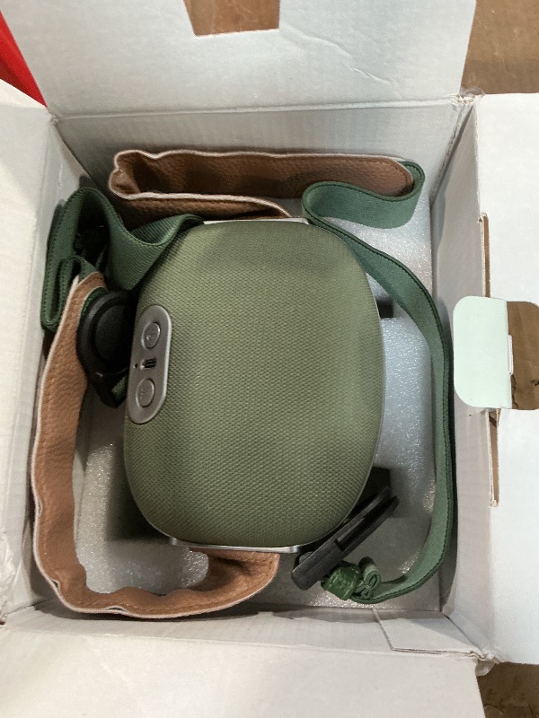 Photo 1 of **MISSING CHARGING COMPONENT** Loycco Bionic Heated Massager, Portable Shiatsu Neck and Back Massager, Electric Deep Tissue 4D Kneading Massage, Simulated Human Hand Design for Pain Relief and Muscle Relax (Textile Green)