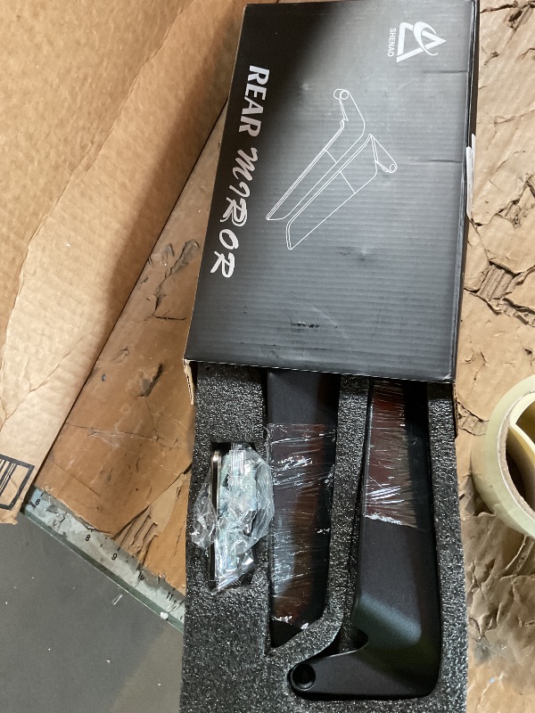 Photo 1 of XINGWU Motorcycle Mirrors Adjustable Rotating Rear View Mirror Stealth Wind Wing Side Mirror for Z400 Z650 Z900 1290 Super Duke R Evo ABS 390 Duke Street Bike (Normal)