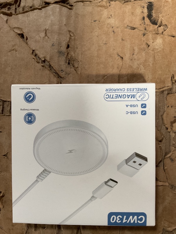 Photo 1 of Magnetic Wireless Charger Fast Charge Strong Magnet Charging Pad for iPhone 17/16/15/14/13/12 - Series&AirPods Pro 4-2, Daul Ports, Case-Friendly, Ultra-Slim & Portable for Travel Nightstand Desk