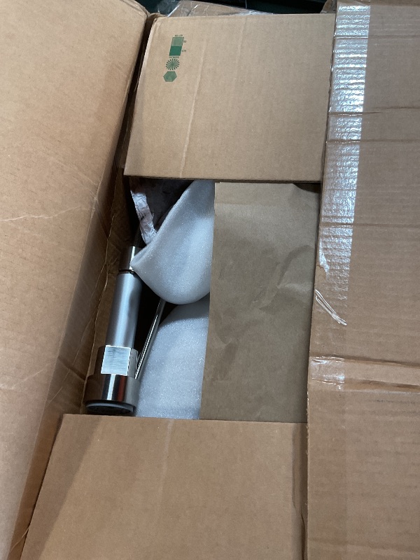 Photo 1 of **FOR PARTS ONLY/ MISSING ASSEMBLY PIECES ** Dual Spout Kitchen Faucet with Pull Down Sprayer, Brushed Nickel Stainless Steel Commercial Sink Faucet with Pot Filler, Single Handle, 1 or 3 Hole Install, for Farmhouse RV Laundry Utility Wet Bar