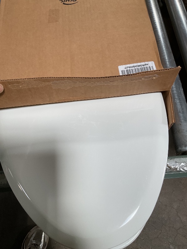 Photo 1 of **HINGE BROKEN** Mayfair NextStep2 Toilet Seat with Built-In Potty Training Seat, Slow-Close, Removable that will Never Loosen, Elongated, White