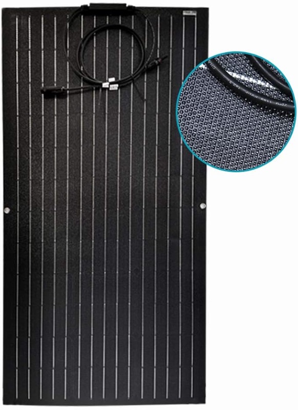 Photo 1 of 100W Solar Panel Flexible Monocrystalline 12V Portable Solar Module for Battery Charging -with Honey-Comb Structure Light Absorbtion Increased