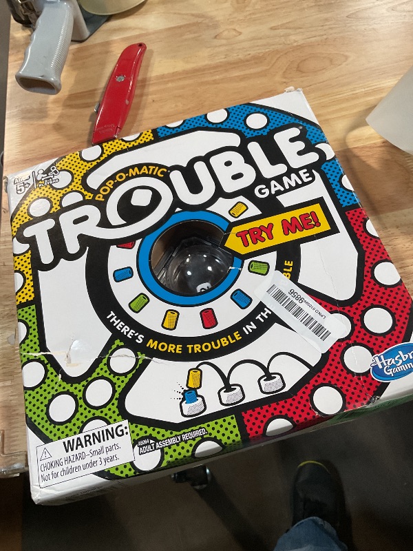 Photo 1 of ***JUST BOARD***Hasbro Gaming Trouble Board Game for Kids Ages 5 and Up 2-4 Players