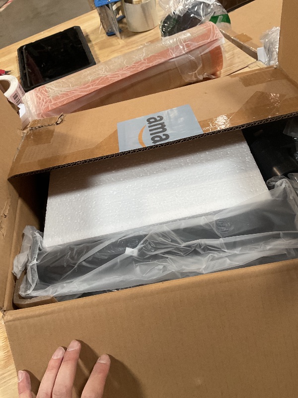Photo 1 of **FOR PARTS/ HAS BROKEN ASSEMBLY PIECES** Faesun Swivel Side Table for Couch Arm, Adjustable C End Table for Recliner or Bed, Tv Trays with Storage Shelf for Small Spaces Small Nightstand Table for Living Room, Bedroom