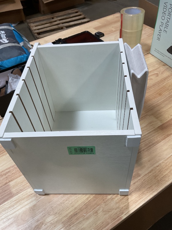 Photo 1 of ***MISSING SHELFS*** HOOBRO Adjustable Countertop Mail Sorter, 6 Tier Wooden Paper Organizer, Vertical Literature Organizer with Side Storage, Office Mailbox Cubbies, Classroom Mailbox, for Home, Office, White WT34WF01