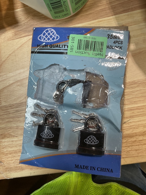 Photo 1 of ***3 OF 4***Locilot 4pcs Weatherproof Padlock with Key for Outdoor Use, Keyed Outdoor Padlock with Plastic Shell, Small Locks with 12 Same Keys, Gym Locker Lock with Key, Pad Lock for Locker Gym Gate