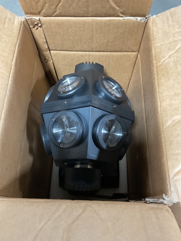 Photo 1 of ***MISSING REMOTE AND CABLE*** Moving Head Stage Light RGBW 12LED Lights Rotating Beam Stage Uplighting Lights for Events Sound Activated DMX512 Light for DJ KTV Disco Party Wedding Concert Christmas Festival