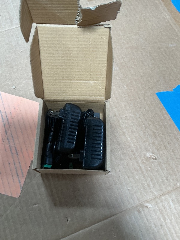 Photo 1 of 12V 2A LED Power Supply, 24W AC Adapter, 100-240V AC to 12V DC Transformer, 12 Volt Power Supply for LED Strip Lights, Wall Plug Adapter with 5.5/2.1 DC Female Connector (2 Pack)