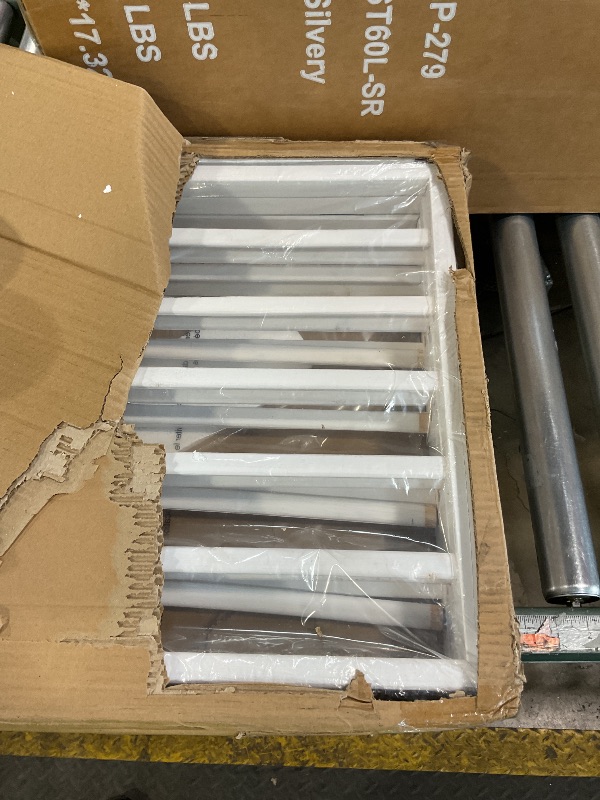 Photo 1 of ***FOR PARTS ONLY/ HAS DAMAGED PIECES*** Pet Gate - 4-Panel Indoor Foldable Dog Fence for Stairs, Hallways or Doorways - 72x24-Inch Retractable Wood Freestanding Dog Gates by PETMAKER (White)