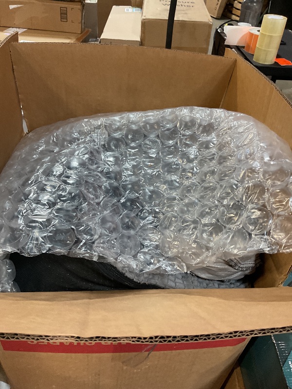 Photo 1 of ***NEEDS ZIPPER REPLACEMENT*** JOEJOY Orthopedic Dog Bed for Extra Large Dogs, Egg-Crate Memory Foam Pet Bed with Bolster Sides, Waterproof Lining, Removable Washable Cover & Non-Slip Bottom, Grey