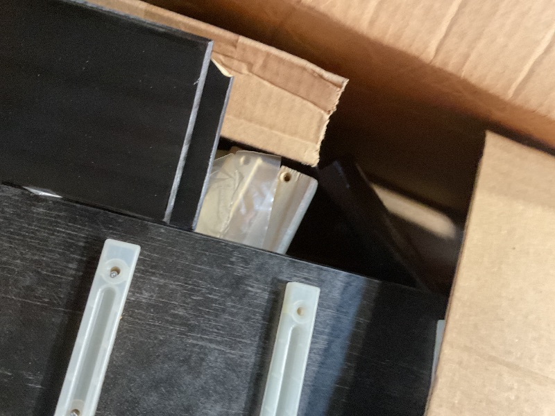 Photo 1 of ***FOR PARTS ONLY / HAS DAMAGED & MISSING PIECES*** Jela Original Roll Cart, Solid Wood, 6 Drawer Narrow Drawers Roll Carts (Black)