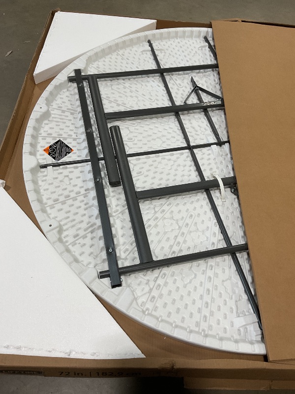 Photo 1 of *** REATIL VALUE $246.00/ ONLY 1*** LIFETIME 42673 Commercial Round Folding Table, "6", White