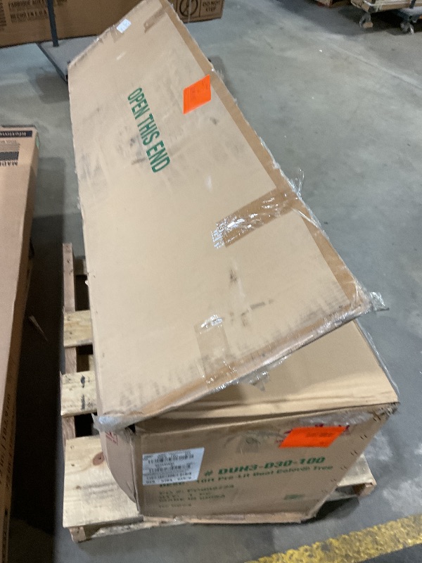 Photo 1 of **PARTS ONLY**National Tree Company 10 ft Pre-Lit Dunhill Fir Artificial Christmas Tree, 1,200 LED Lights, 5,090 Tips, PowerConnect, Foot Pedal, 10 Light Functions, Includes Stand, Green