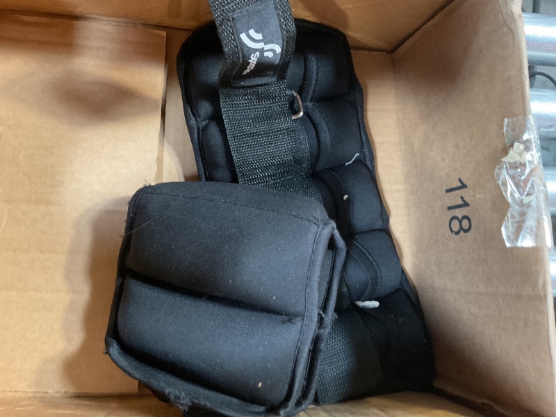 Photo 1 of ***SHOWS SIGNS OF HEAVY USAGE*** Sportneer Adjustable Weighted Ankle Weights Set 1 Pair 2 4 6 8 10 Lbs Leg Weight Straps for Women Men for Gym,Fitness, Workout,Walking, Jogging,1-5 lbs for Each Ankle, 1 Pair 2-10 lbs (Black)