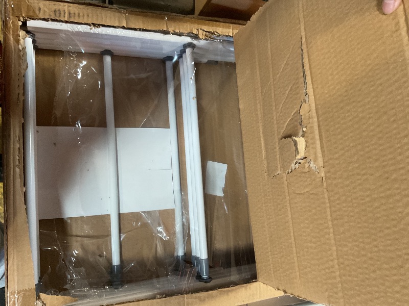 Photo 1 of ****FOR PARTS ONLY/ 1 LEG IS BROEKN*** Maomo Standard Metal Drying Rack - Easy to Install Without Tools, Space-Saving telescoping Design, 16.93-29.92 inches Wide, White.