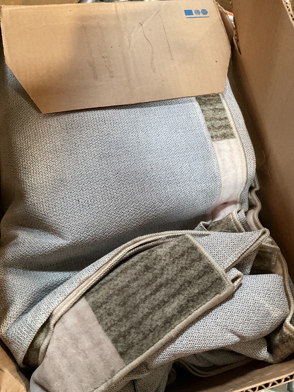 Photo 1 of ***DIRTY NEEDS CLEANING*** LIVEBOX 8x10 Area Rugs for Living Room, Checkered Non-Slip Washable Rugs, Farmhouse Neutral Classic Geometric Large Boys Area Rug for Bedroom, Carpet for Living Dining Room Office(Sage Green,8'x10')