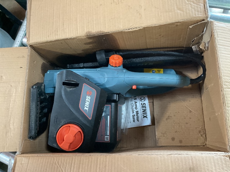 Photo 1 of ***UNTESTED / POSSIBLY FOR PARTS*** SENIX Electric Chainsaw, 16" Corded Chainsaw,12 Amp Chain Saw for Wood Cutting, Tree Trimming, Garden Tool for Pruning, Branch Cutting, Yard, Fathers Day Gift for Men,Gardener, CSE12-M