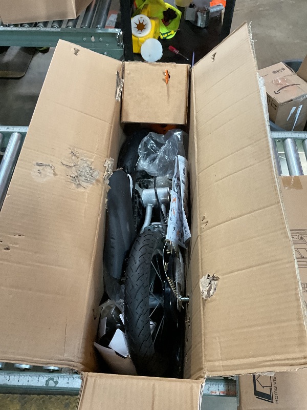 View 2 of *** FOR PARTS/ MISSING ASSEMBLY PIECES*** JWPEHOE Kids Bike for Boys Girls, 12 14 Inch Bike with Training Wheels, Bicycle for Kids with Headlamp, Bike for Kids with Handbrake Sturdy Frame Adjustable Seat, Children Bicycle for Beginner Riders