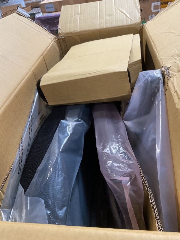 Photo 1 of Space Seating 75 Series Air Grid Big and Tall Deluxe Ergonomic Office Chair with Thick Padded Seat and 400 lb. Limit, Black