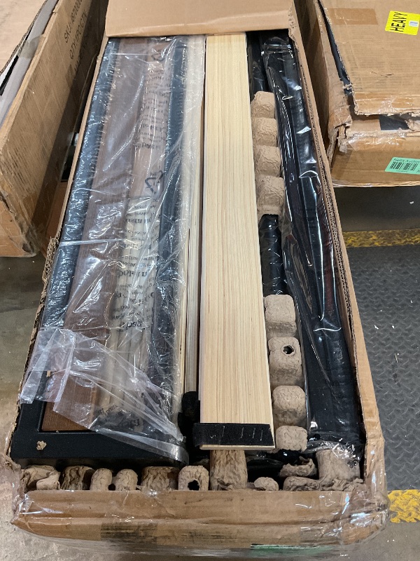 Photo 1 of ***FOR PARTS ONLY SCRATCHED & DENTED PIECES*** Zinus Good Design Award Winner Suzanne 6 Inch Bamboo and Metal Platforma Bed Frame, No Box Spring Needed, Wood Slat Support, Chestnut Brown, King