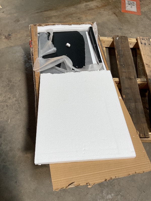 Photo 1 of ***INCOMPLETE SET / BOX 1 OF 3**** Nathan James Iris Mid-Century Modern Credenza, Black TV Stand, Living Room Wood Storage Cabinet with Arched Cabinet Doors, Black Credenza Cabinet for Kitchen or Living Room, Black Oak, ONLY ONE