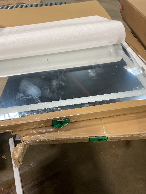 Photo 1 of **MINOR SCRATCHES** LOAAO 48"X40" LED Bathroom Mirror with Lights, Anti-Fog, Dimmable, Backlit + Front Lit, Lighted Bathroom Vanity Mirror for Wall, Memory Function, Tempered Glass, Shatter-Proof, ETL Listed